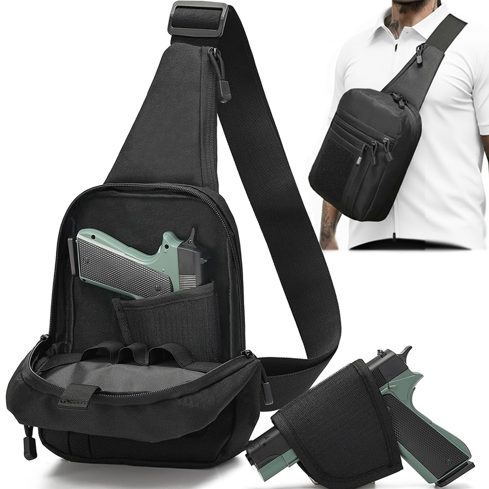 Edc Concealed Carry Sling Bag - Тактическая сумка для пистолета, предназначенная для