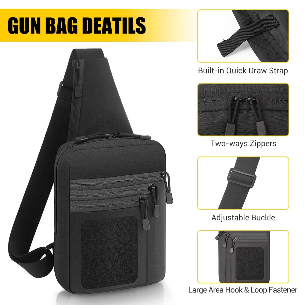 Тактическая сумка для пистолет – обзор и цена Edc Concealed Carry Sling Bag