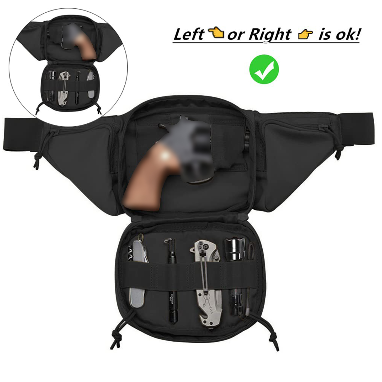 Тактическая поясная сумка-кобу – обзор и цена Edc Concealed Carry Holster